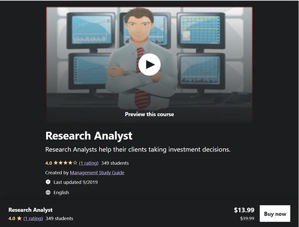 Udemy – Research Analyst