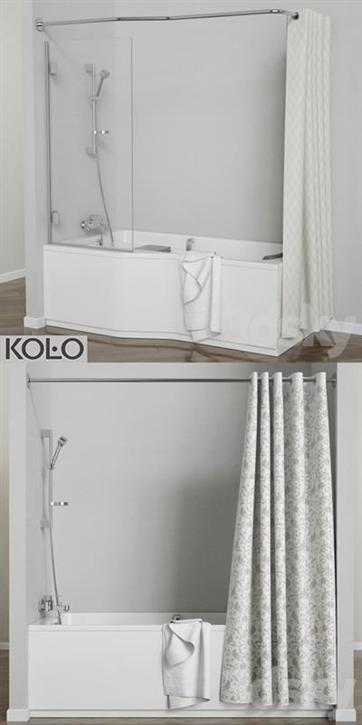 Set baths Comfort Plus TM KOLO with glass curtains and soft