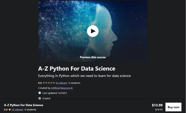 Udemy – A-Z Python For Data Science