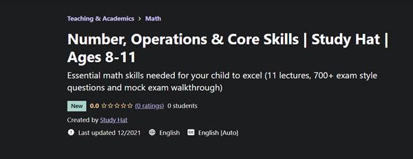 Number, Operations & Core Skills | Study Hat | Ages 8-11