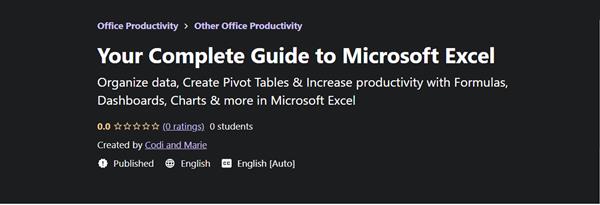 Udemy - Your Complete Guide to Microsoft Excel