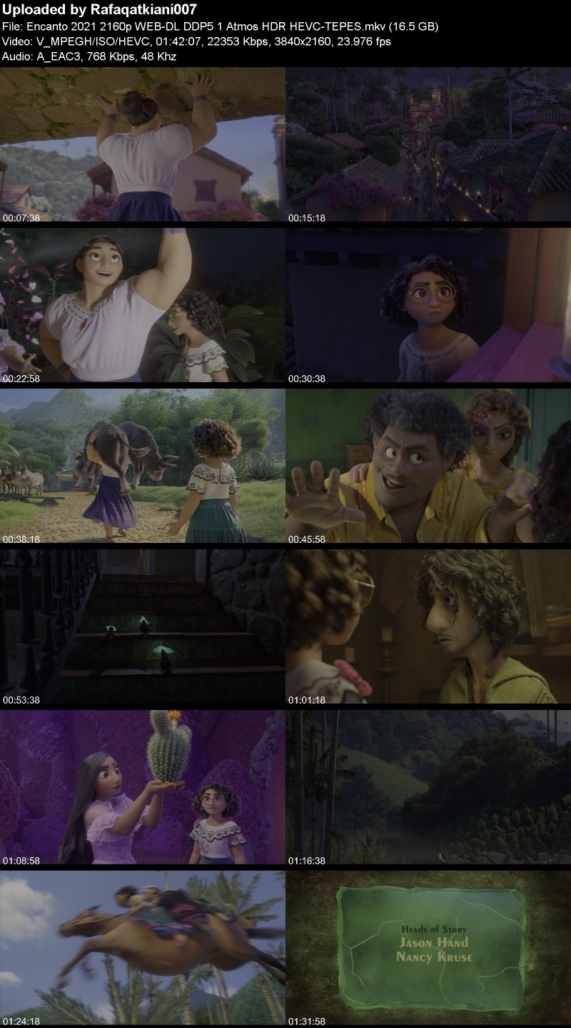 Encanto 2021 2160p WEB-DL DDP5 1 Atmos HDR HEVC-TEPES Encanto 2021 2160p WEB-DL DDP5 1 Atmos HDR HEVC-TEPES