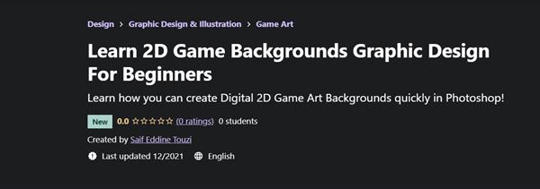 Udemy – Learn 2D Game Backgrounds Graphic Design For Beginners