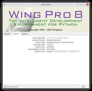 Wing IDE Professional 8.1.2 (Win / macOS / Linux) 
