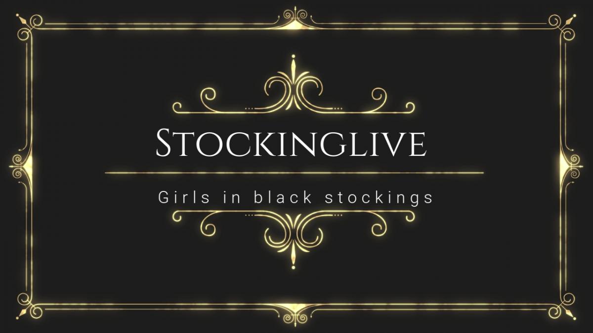 [Stockinglive.com] Girls in Black Stockings [2021 ., toys, solo, stockings, PMV (Porn Music Video), 720p]