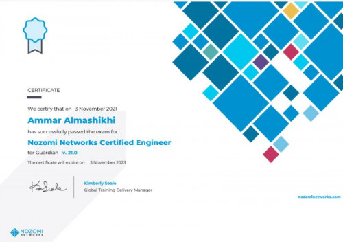 Nozomi Networks Certified Engineer Training Online