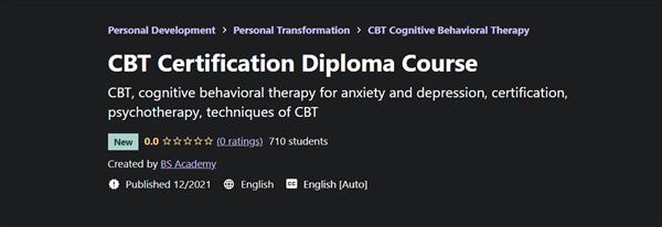 Udemy – CBT Certification Diploma Course