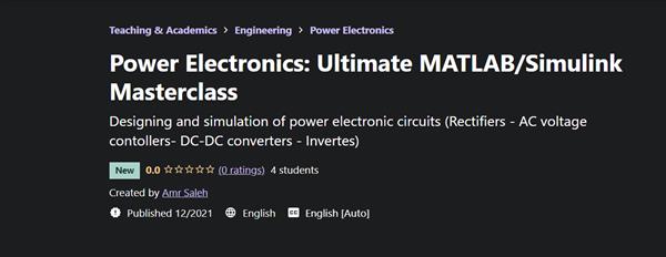 Power Electronics - Ultimate MATLAB/Simulink Masterclass