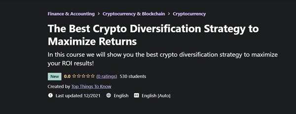 Udemy – The Best Crypto Diversification Strategy to Maximize Returns