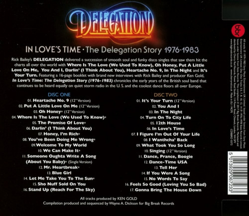 Delegation - In Love's Time (The Delegation Story 1976-1983) (2017) 2CD  Lossless