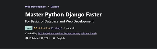 Udemy – Master Python Django Faster