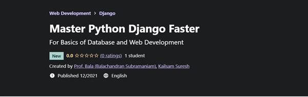 Udemy - Master Python Django Faster