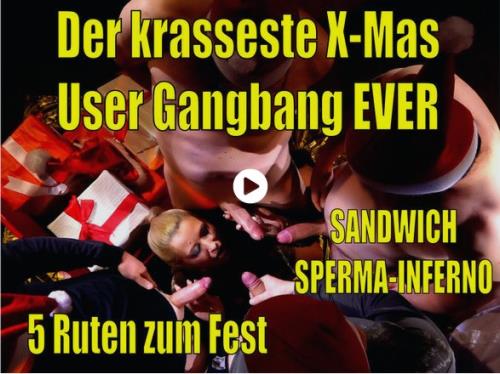 Daynia - Der Krasseste XMas User Gangbang ever - Sandwich SpermaInferno zum Fest [FullHD, 1080p] [MyDirtyHobby.com]