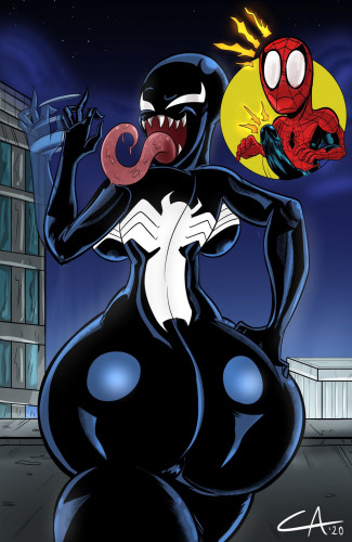 Ameizing Lewds - Extra Thicc Venom (Spider-Man) Porn Comic