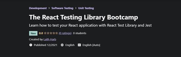 Udemy - The React Testing Library Bootcamp