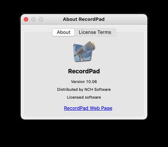 RecordPad 10.06 macOS