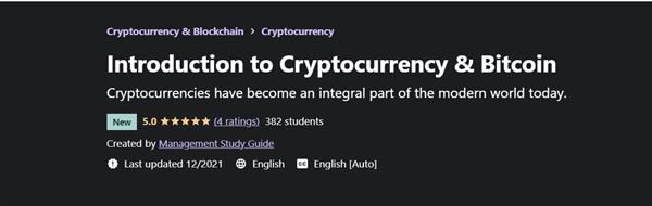 Udemy - Introduction to Cryptocurrency & Bitcoin