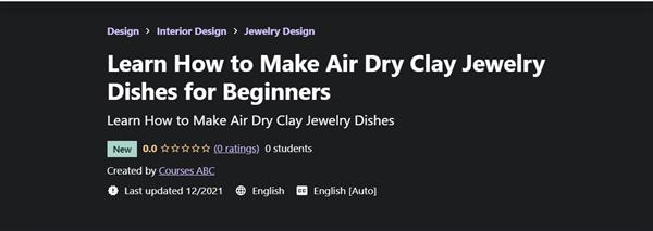 Learn How to Make Air Dry Clay Jewelry Dishes for Beginners ✮