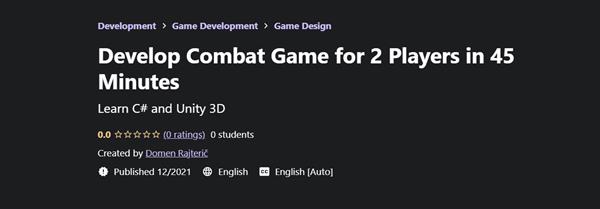 Udemy – Develop Combat Game for 2 Players in 45 Minutes
