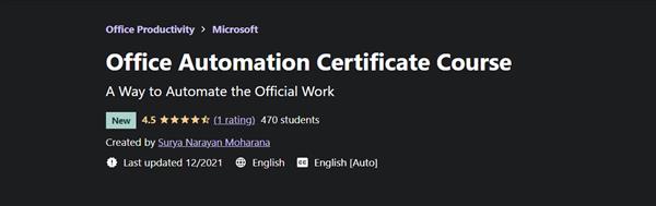 Udemy - Office Automation Certificate Course