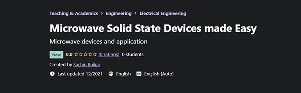 Udemy - Microwave Solid State Devices made Easy