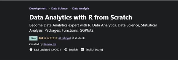 Udemy – Data Analytics with R from Scratch
