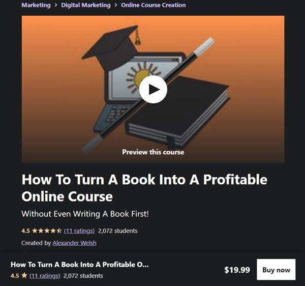 How To Turn A Book Into A Profitable Online Course ✮