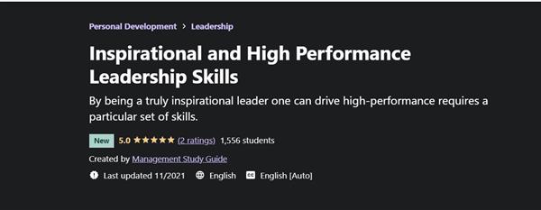 Udemy – Inspirational and High Performance Leadership Skills
