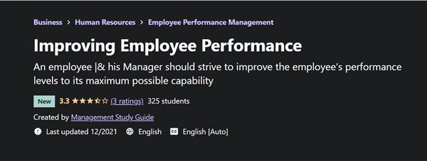 Udemy - Improving Employee Performance