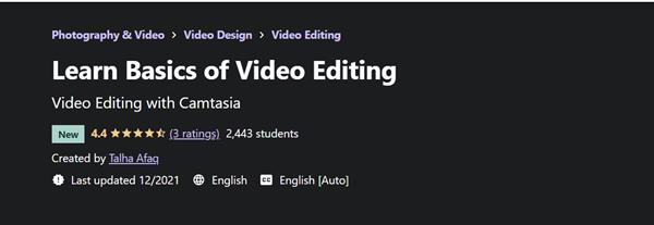 Talha Afaq – Learn Basics of Video Editing