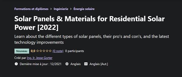 Solar Panels & Materials for Residential Solar Power 2022