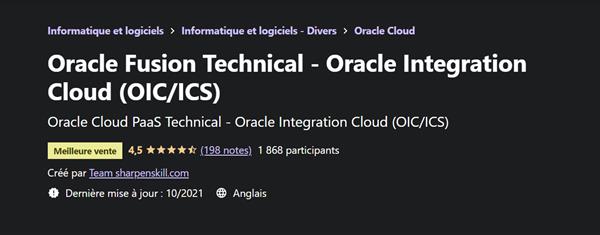 Oracle Fusion Technical - Oracle Integration Cloud (OICICS)