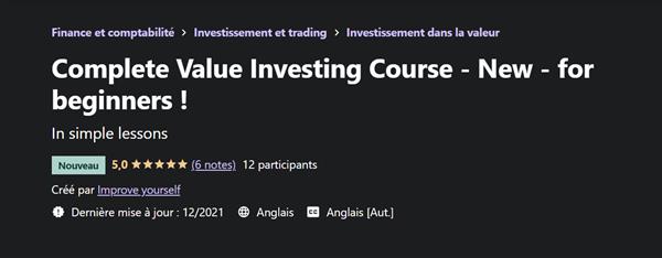 Complete Value Investing Course for Beginners