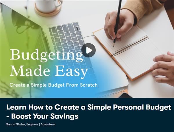 Learn How to Create a Simple Personal Budget - Boost Your Savings