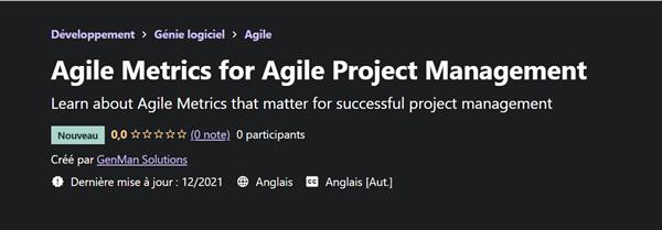 Udemy - Agile Metrics for Agile Project Management