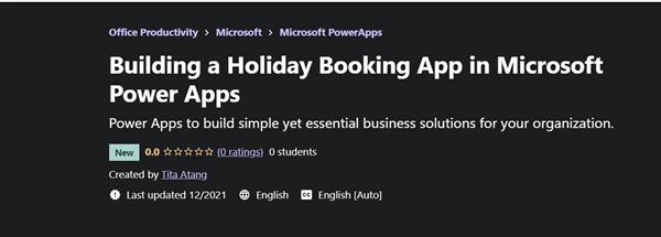 Tita Atang – Building a Holiday Booking App in Microsoft Power Apps