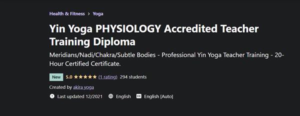 Accredited Yin Yoga PHILOSOPHY Teacher Training Diploma ✮