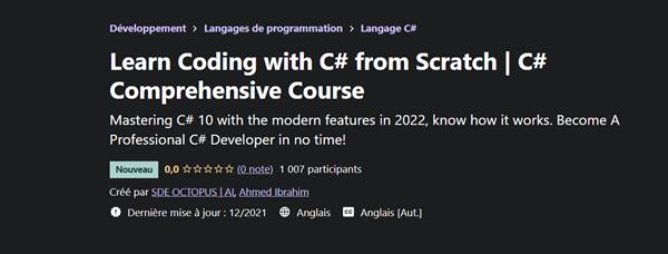 Learn Coding with C# from Scratch – C# Comprehensive Course