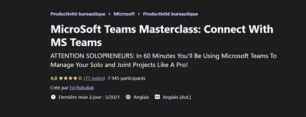 MicroSoft Teams Masterclass - Connect With MS Teams