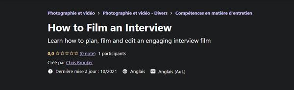 Chris Brooker - How to Film an Interview