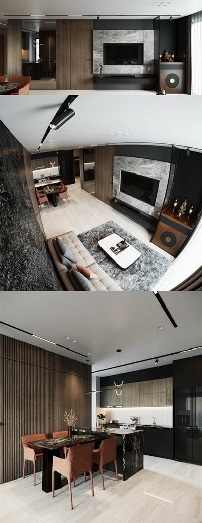 Living Room – Kitchen Interior