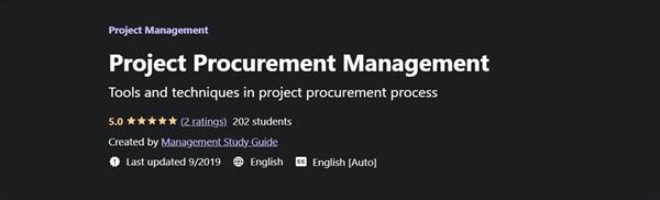 Udemy - Project Procurement Management