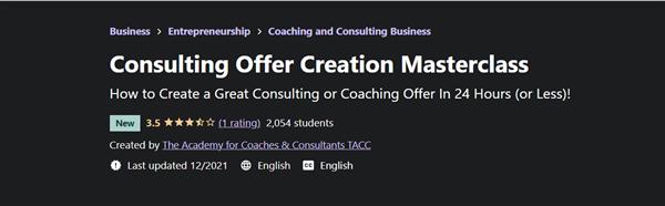 Udemy - Consulting Offer Creation Masterclass