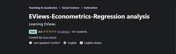 EViews Econometrics Regression analysis