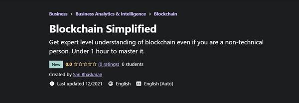 San Bhaskaran - Blockchain Simplified