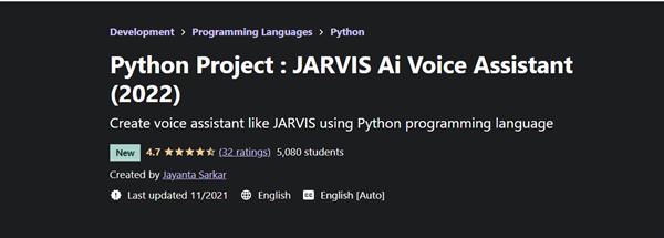 Python Project - JARVIS Ai Voice Assistant (2022)
