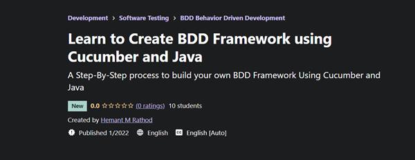 Udemy - Learn to Create BDD Framework using Cucumber and Java