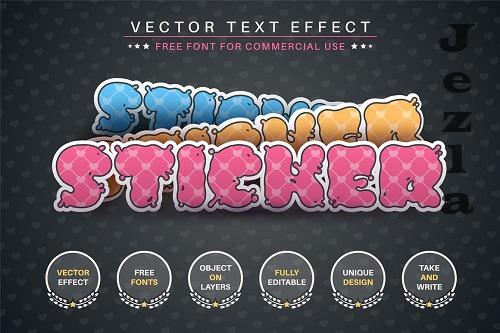 Rotate Sticker Editable Text Effect - 6813210