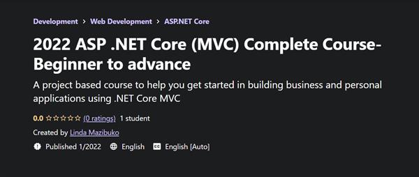 2022 ASP .NET Core (MVC) Complete Course Beginner to Advance