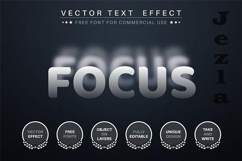 Focus Blur - Editable Text Effect - 6813552